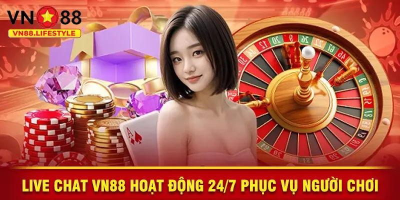 Live Chat VN88 Hoạt Động 24/7 Phục Vụ Người Chơi